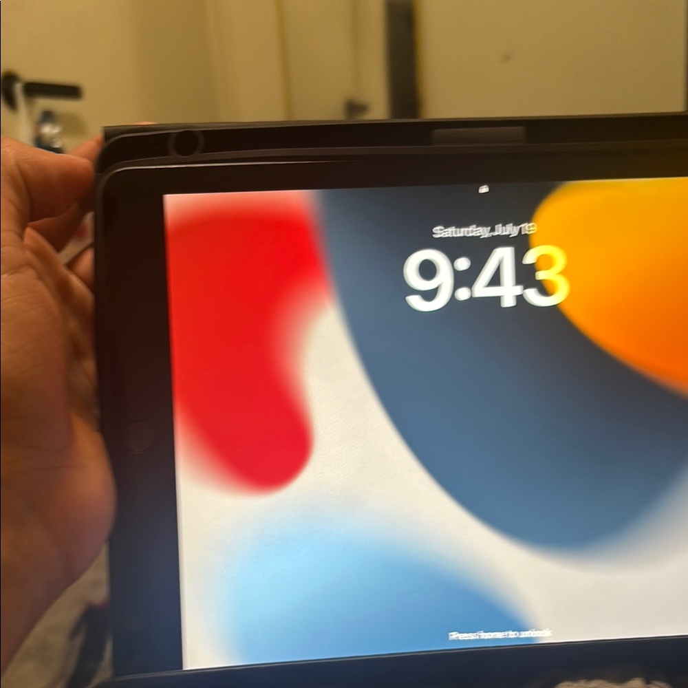 Apple iPad with Black Frame